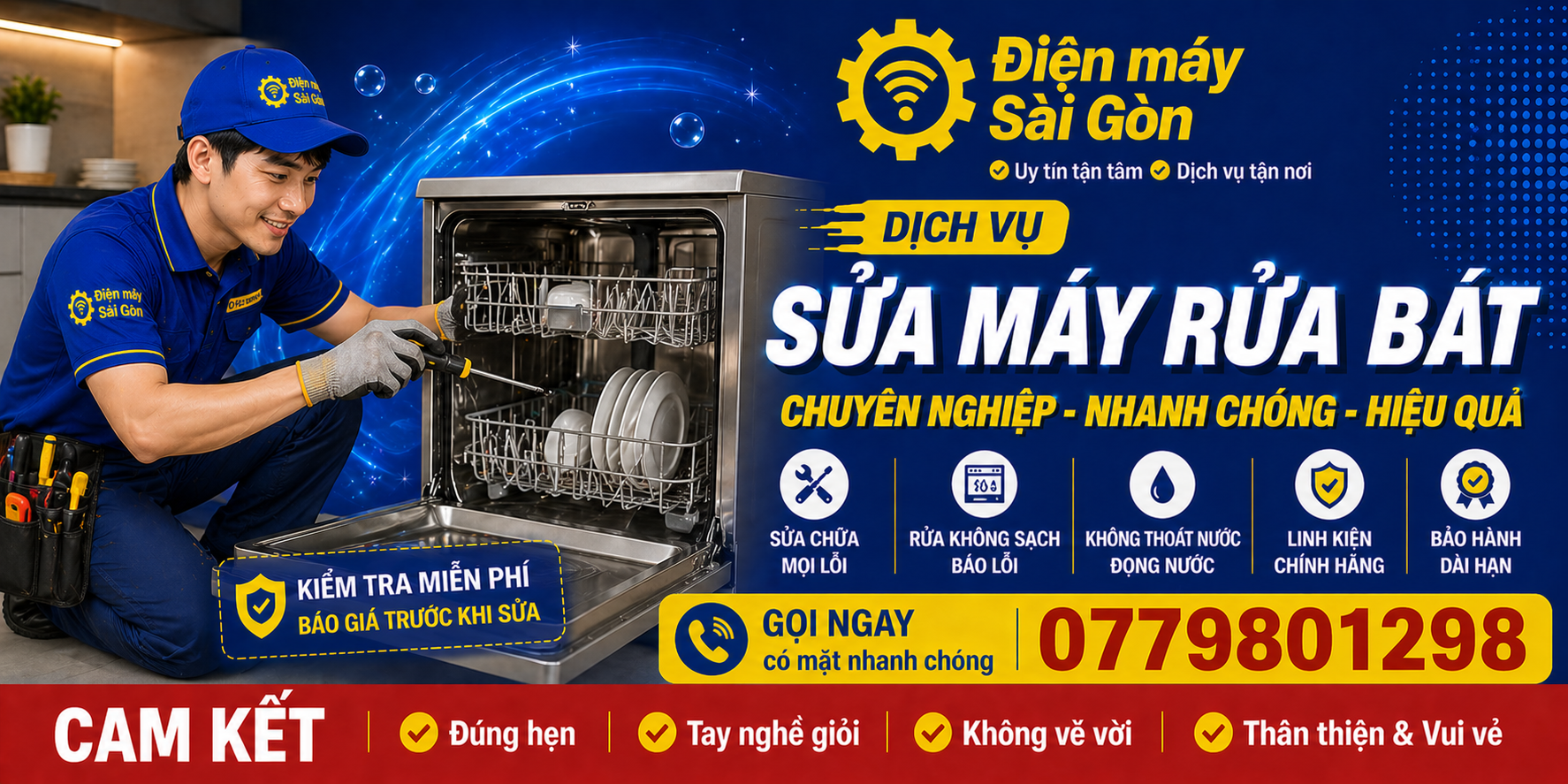 dịch vụ sửa máy rửa bát